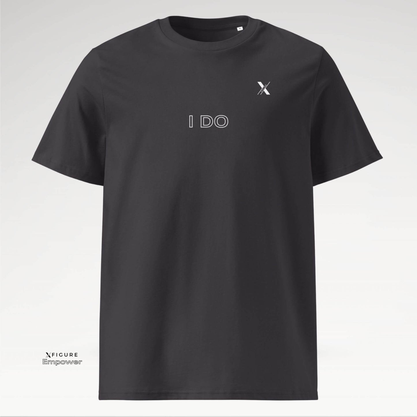Xfigure Action I DO Tee in Anthracite Impact - Empowering Unisex T-shirt