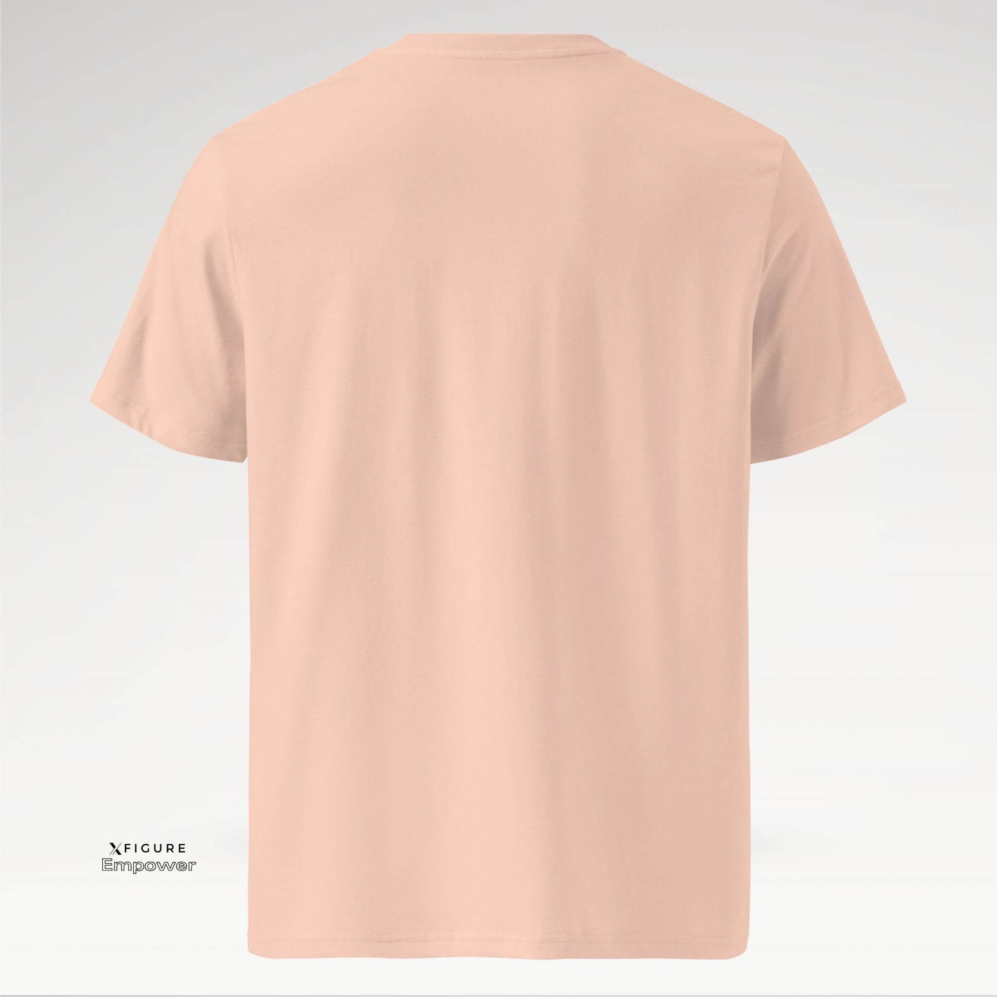 Xfigure Faith I BELIEVE Tee in Fraiche Peche Serenity - Empowering Unisex T-shirt back