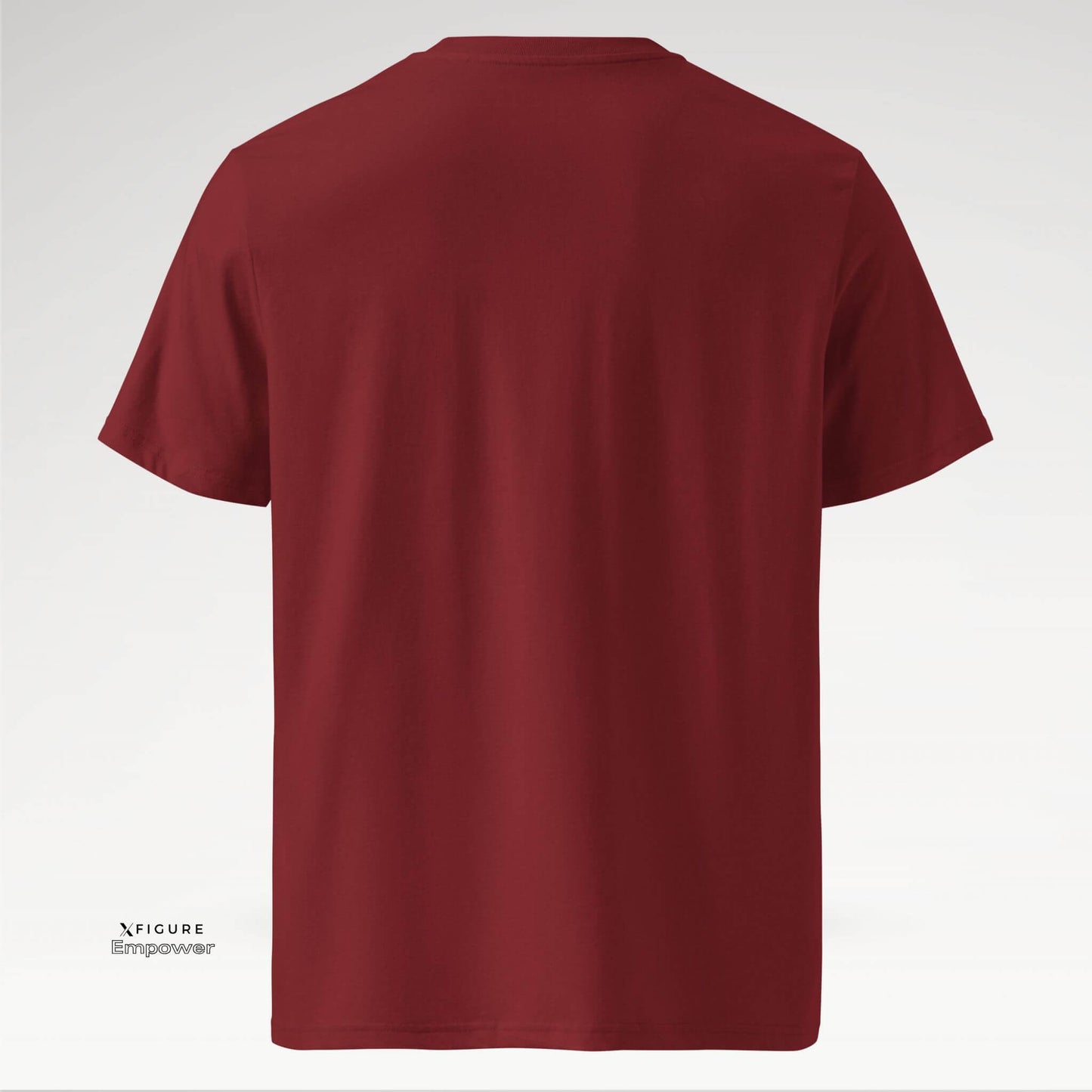 Xfigure Magnet I ATTRACT Tee in Burgundy Majestic - Empowering Unisex T-shirt back