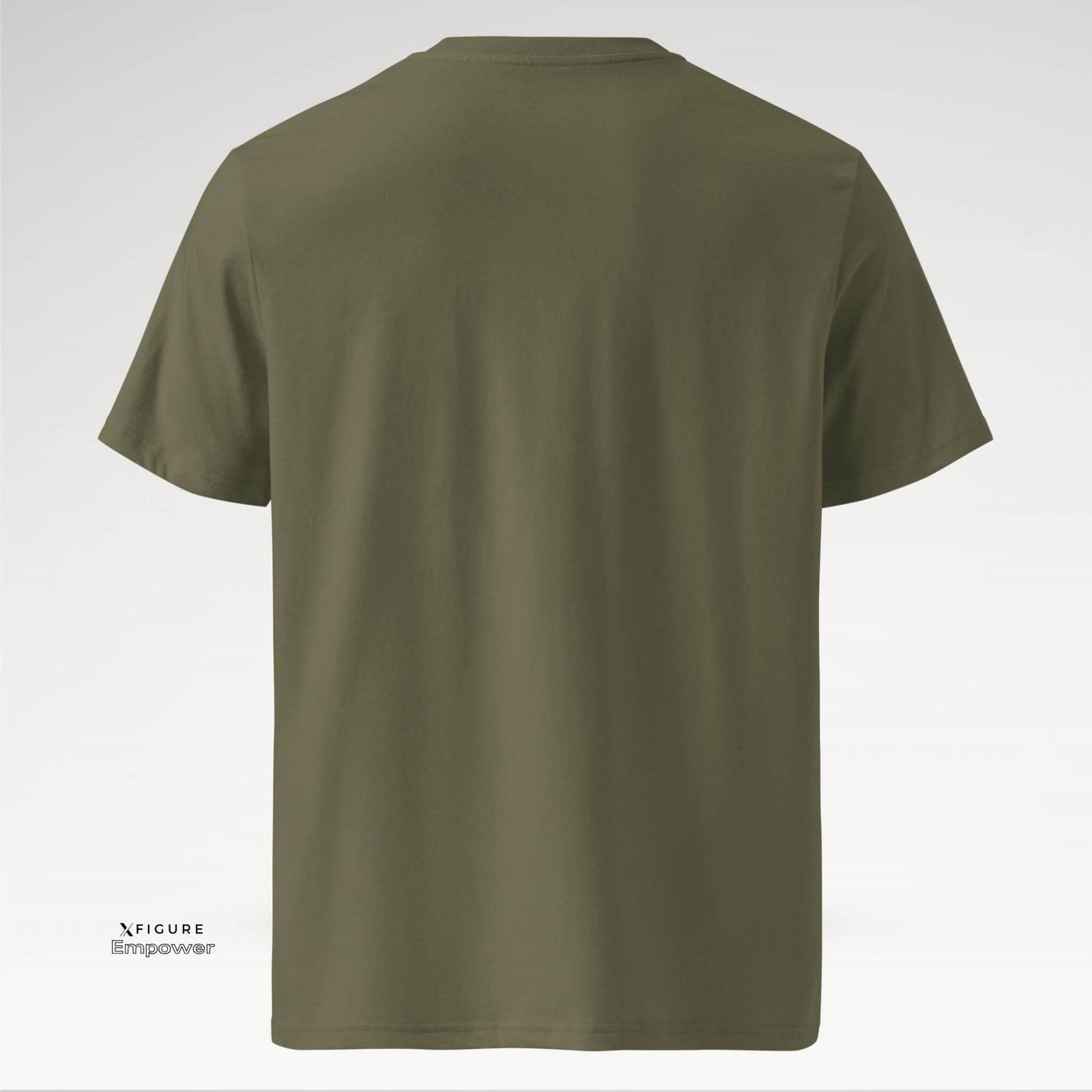 Xfigure Magnet I ATTRACT Tee in Khaki Momentum - Bold Unisex Statement Shirt back
