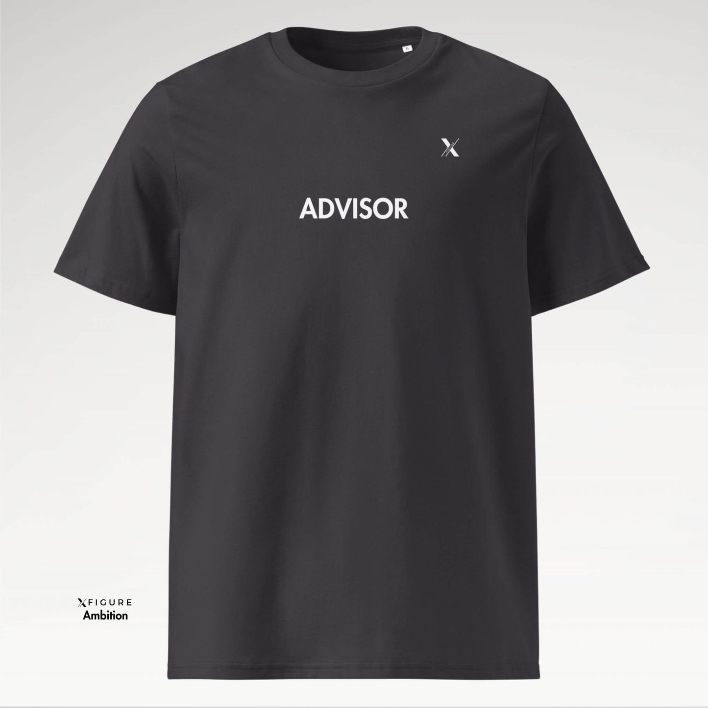 Xfigure Strategy ADVISOR Tee in Anthracite Precision - Confident Unisex Statement Shirt