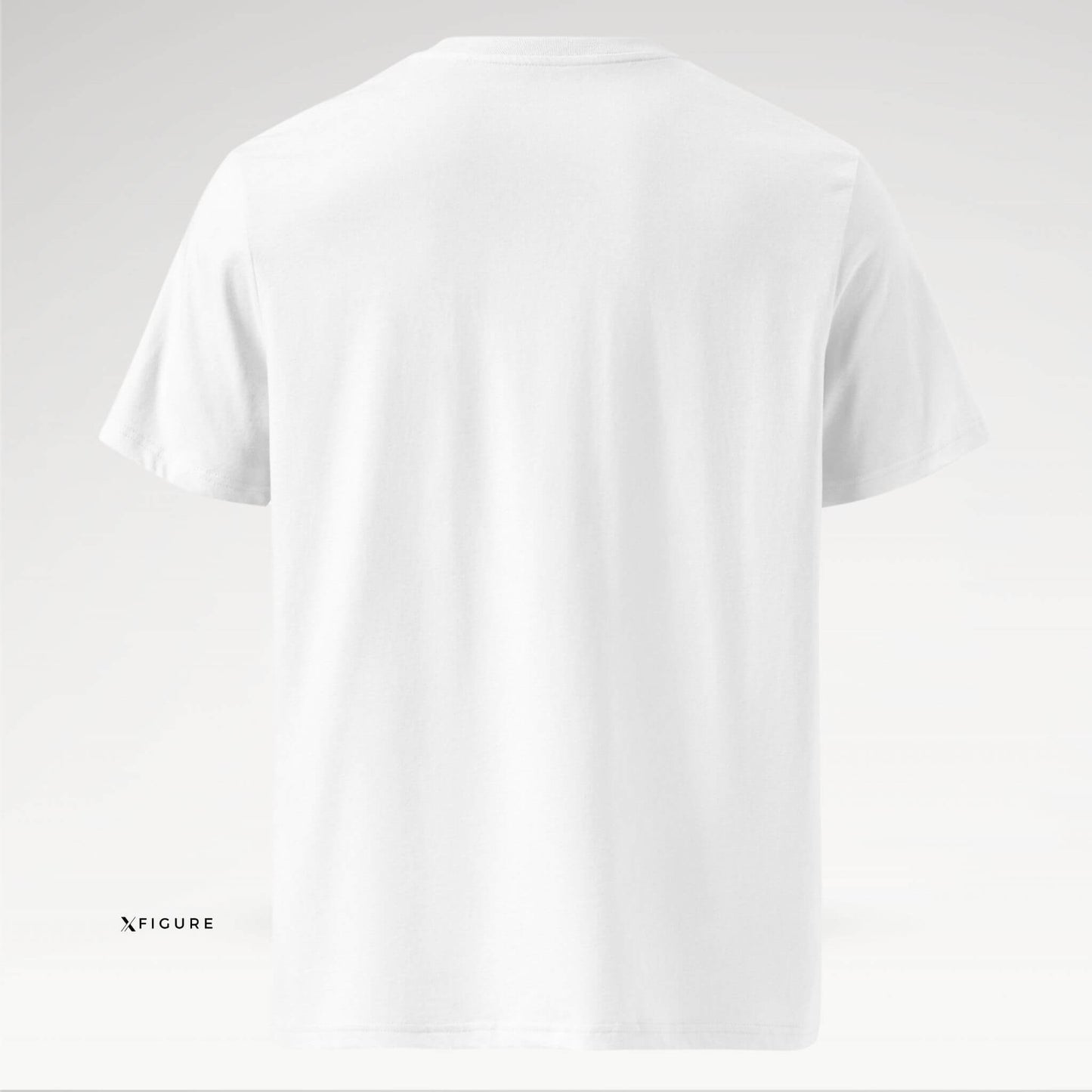 Back View of limitless XFIGURE Tee in Prestige White