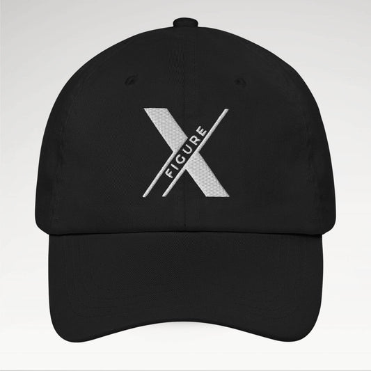 CAP_X_EMBROIDED_Night_black_front.jpg - ALT: “White Vision Cap - Night Black Front View