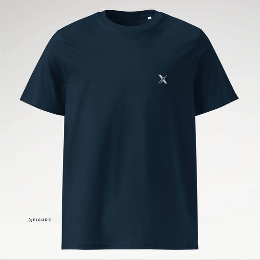 XFIGURE Minimal Tee Depth Navy Front - Embroidered