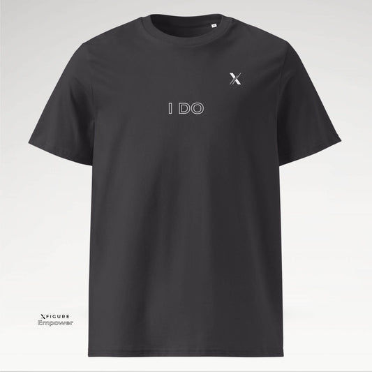 Xfigure Action I DO Tee in Anthracite Impact - Empowering Unisex T-shirt