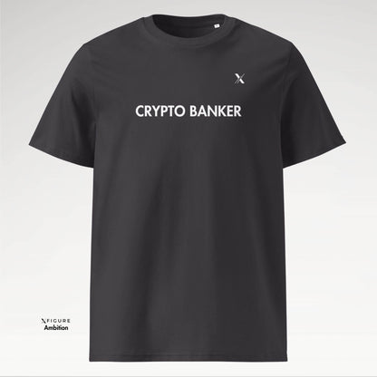 Xfigure Crypto Banker Tee in Anthracite Fortune - Unisex Wealth Shirt