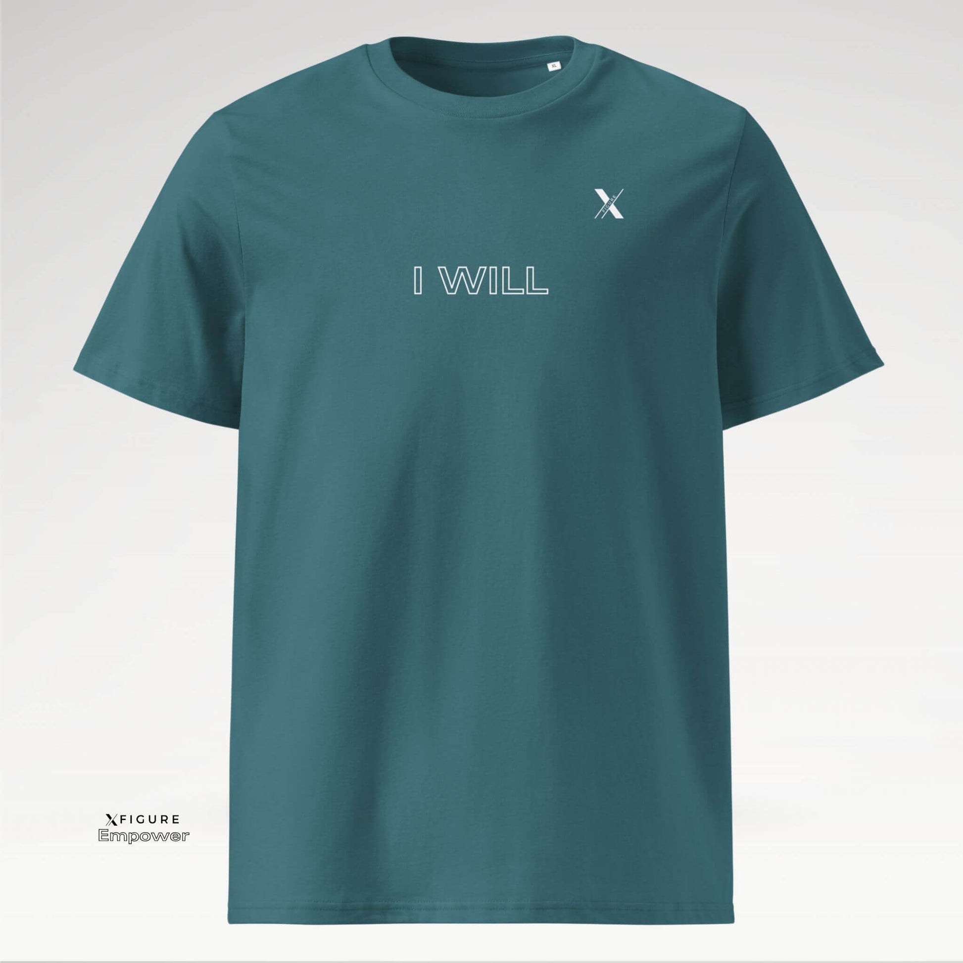 Xfigure Determination I WILL Tee in Stargazer Ambition - Bold Unisex Statement Shirt