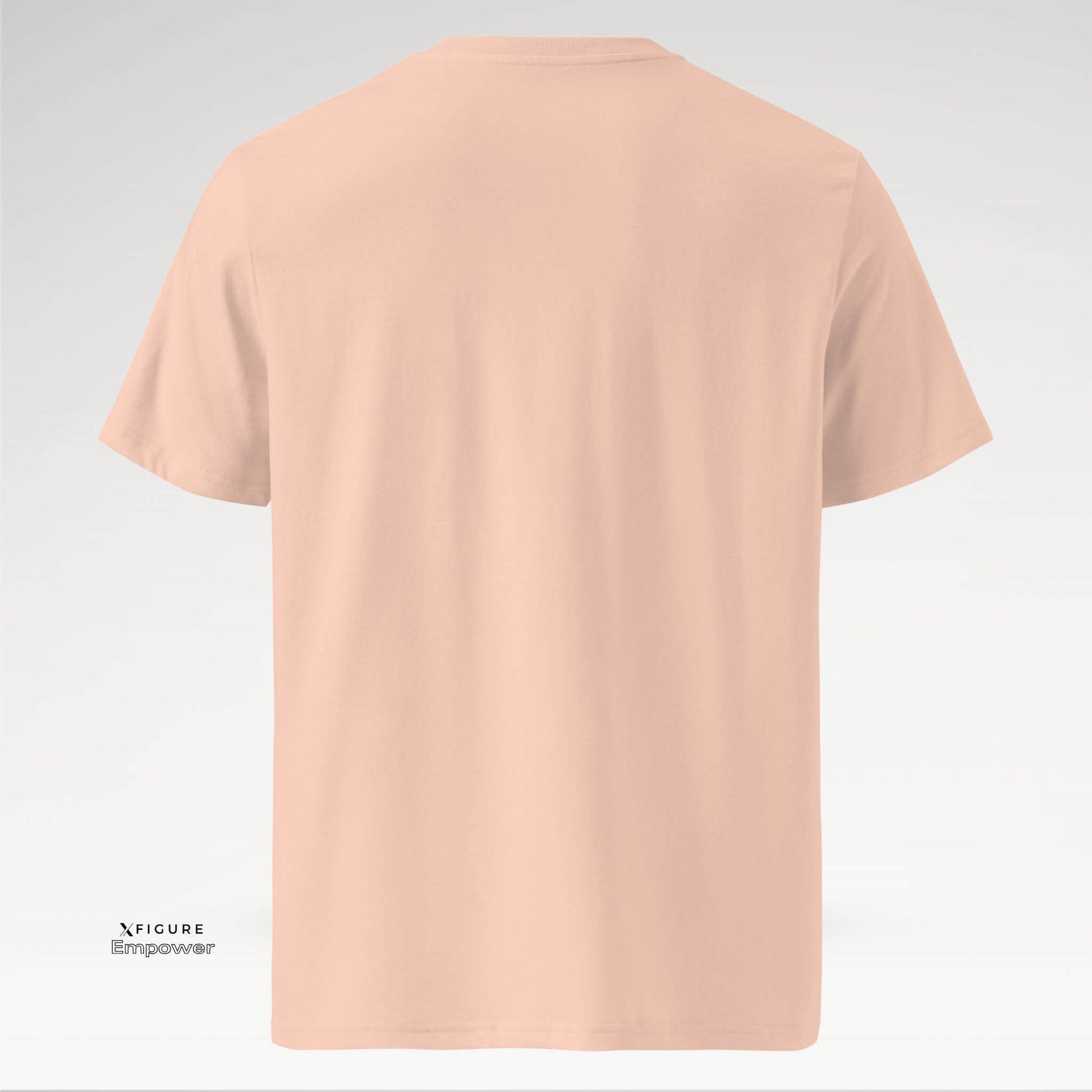 Xfigure Faith I BELIEVE Tee in Fraiche Peche Serenity - Empowering Unisex T-shirt back
