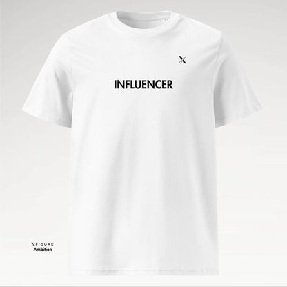 White Influencer T-shirt - Front View - Inspire Theme