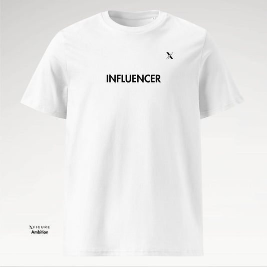 White Influencer T-shirt - Front View - Inspire Theme