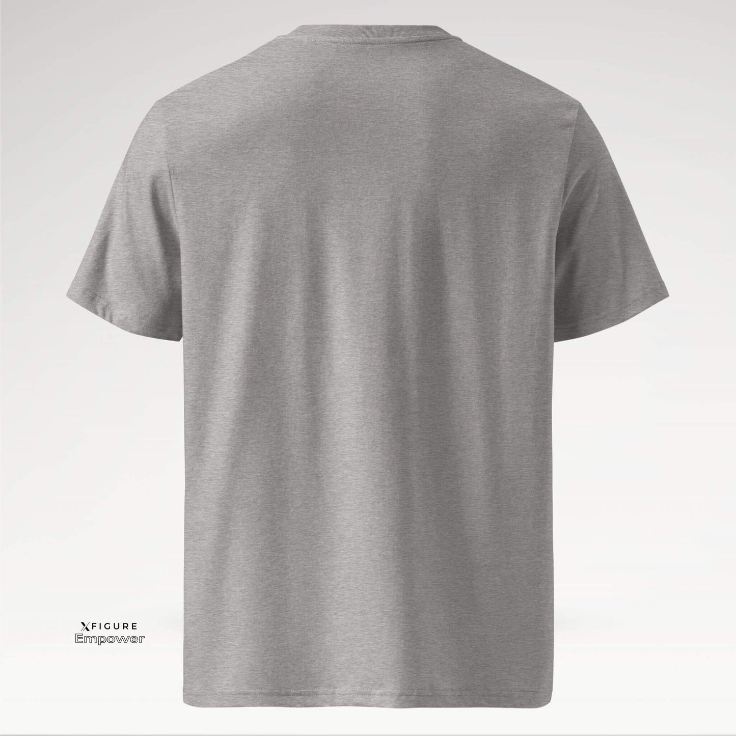 Xfigure Identity I AM Tee in Heather Gray - Empowering Unisex T-shirt back