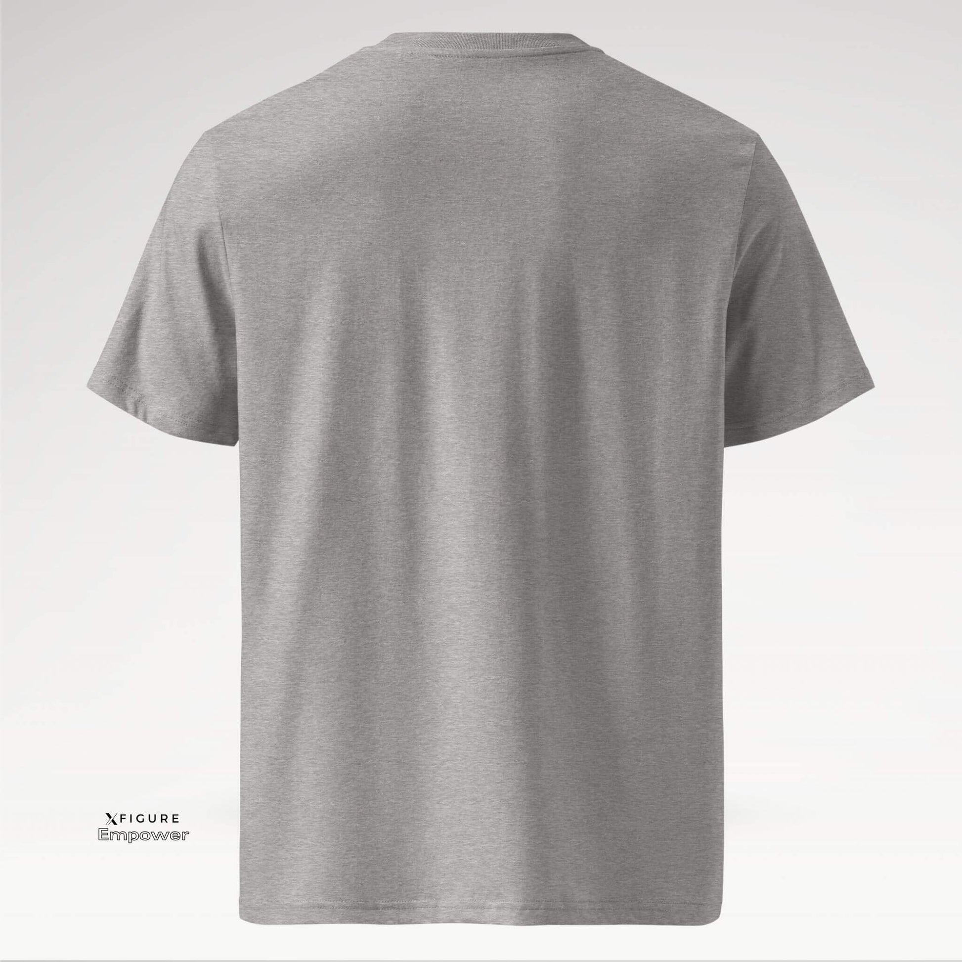 Xfigure Identity I AM Tee in Heather Gray - Empowering Unisex T-shirt back