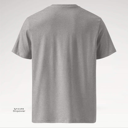 Xfigure Identity I AM Tee in Heather Gray - Empowering Unisex T-shirt back
