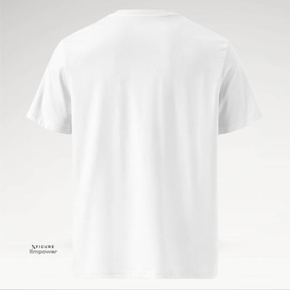 Xfigure Identity I AM Tee in Pure White - Bold Unisex Statement Shirt back