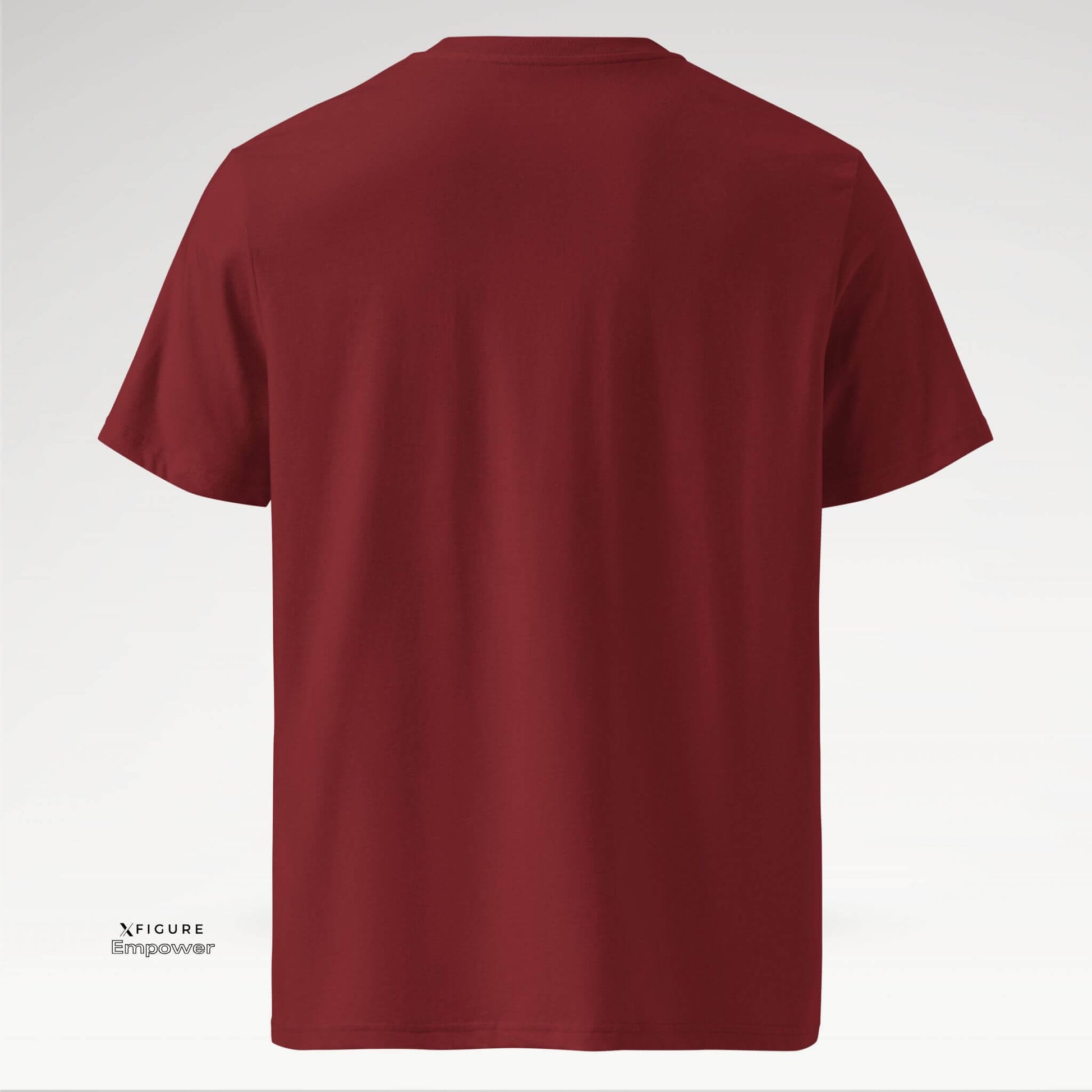 Xfigure Magnet I ATTRACT Tee in Burgundy Majestic - Empowering Unisex T-shirt back