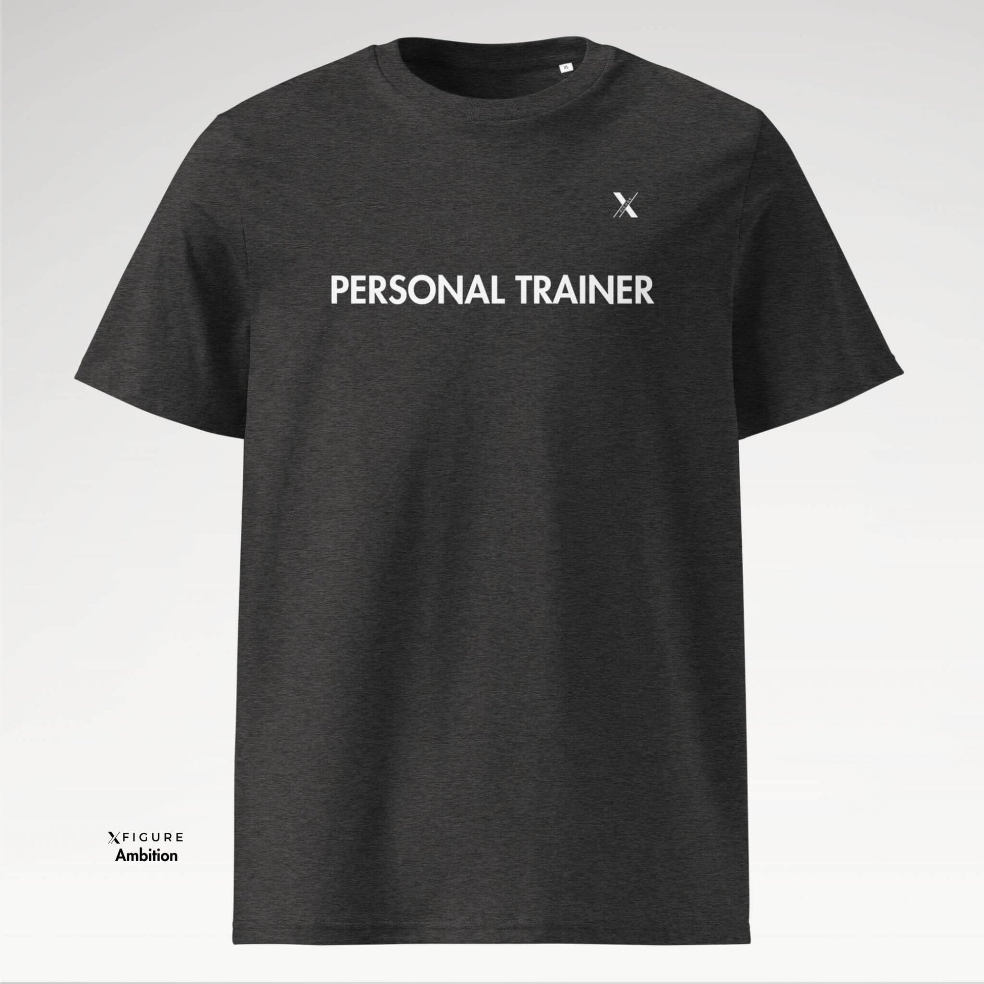 Front view of Personal Trainer Tee in Dark Heather Grey - Force Edition