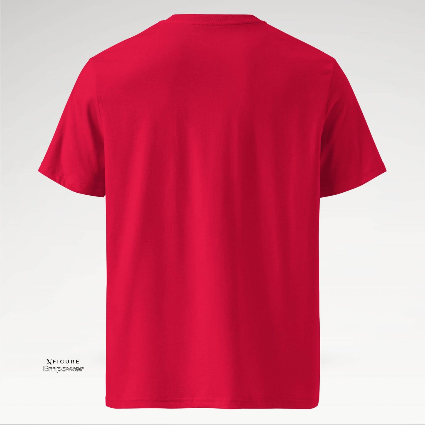Xfigure Radiate I LOVE Tee in Red Passionate - Empowering Unisex T-shirt back