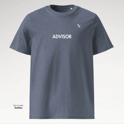 Xfigure Strategy ADVISOR Tee in Dark Heather Blue Bleuprint - Professional Unisex T-shirt