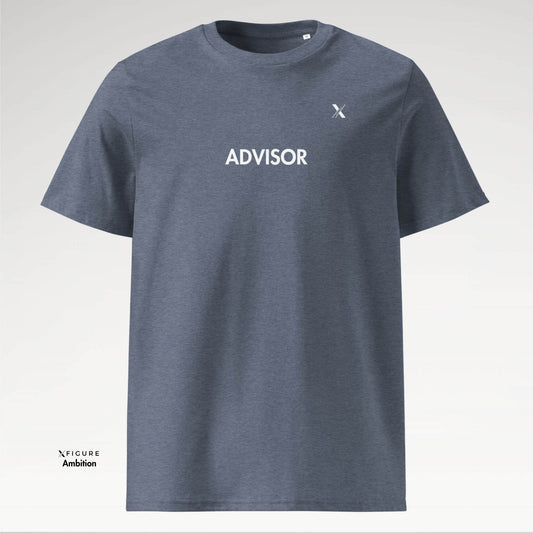 Xfigure Strategy ADVISOR Tee in Dark Heather Blue Bleuprint - Professional Unisex T-shirt