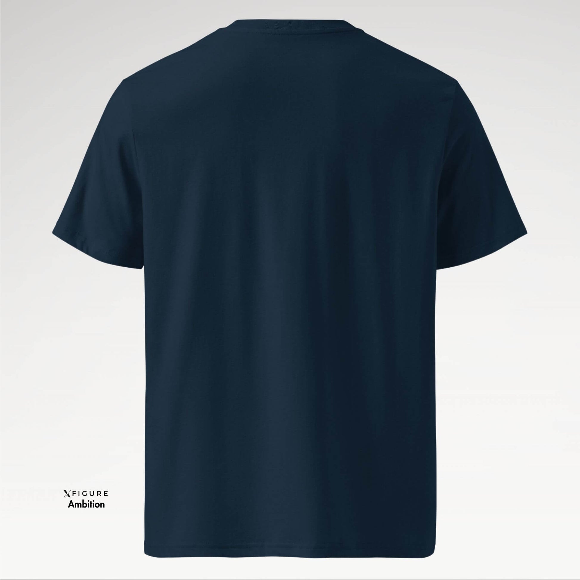 Back view of Champion Trainer tee in navy color