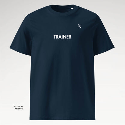 Front view of Champion Trainer tee in navy color