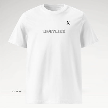 Front View of limitless XFIGURE Tee in Prestige White
